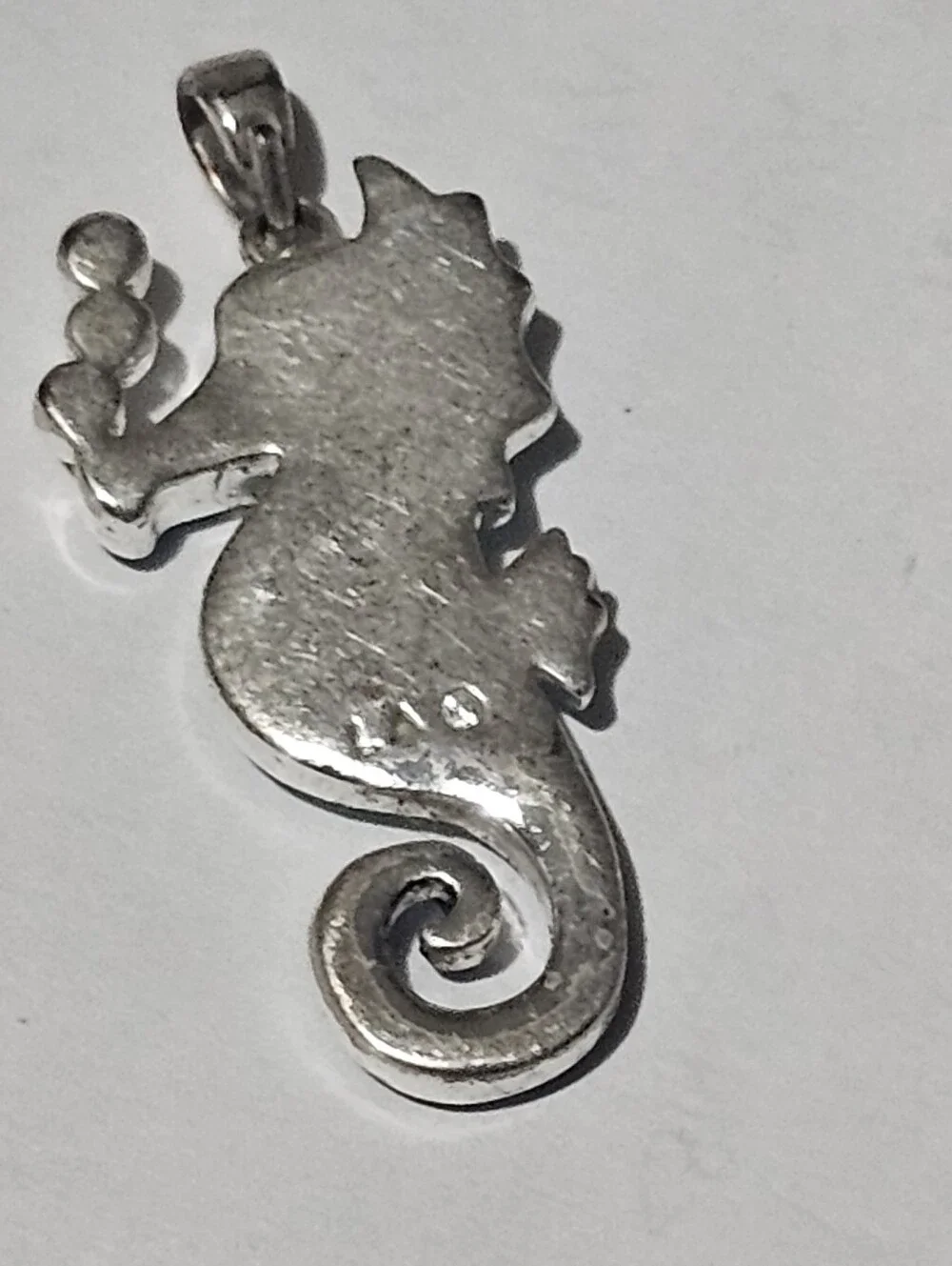 Blue & Teal Seahorse Pendant Necklace - Unbranded